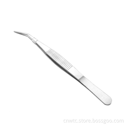 Medical Surgical Tools: 304 Stainless Steel Forceps, Micro Scissors, and Curved Tweezers